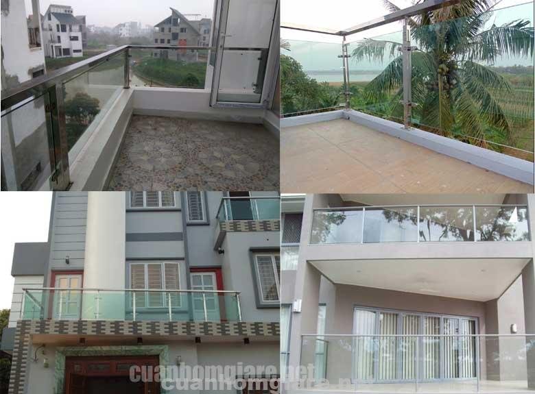 Thi công lan can kính cường lực ngoài trời đẹp, giá rẻ Tphcm 1 lan can kinh cuong luc ngoai troi