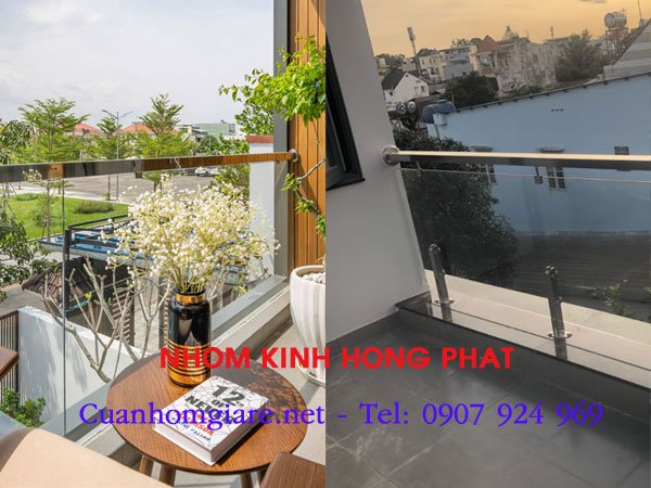 Lan can kính ban công chung cư: Tiêu chí an toàn và thẩm mỹ được sử dụng phổ biến 3 lan can kinh ban cong chung cu