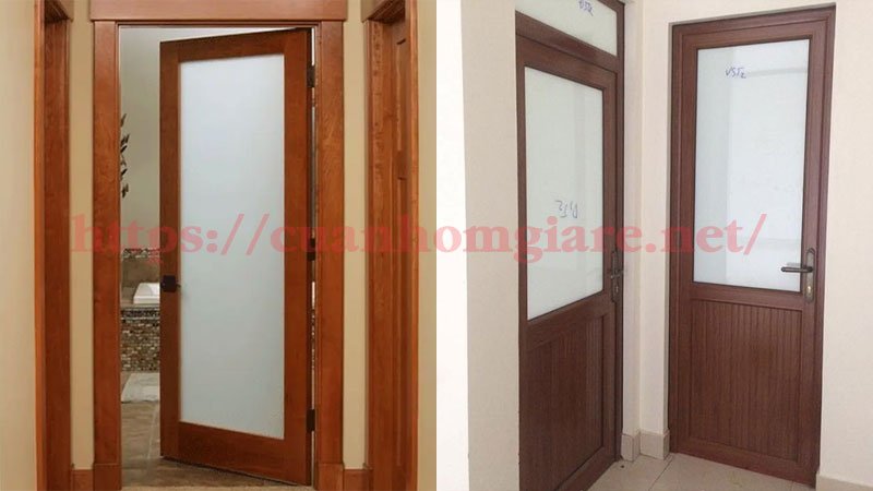 Giới thiệu Top 5 Đơn vị lắp đặt cửa nhôm giả gỗ toilet giá rẻ, Uy Tín, Chuyên Nghiệp 1 cua nhom gia go toilet