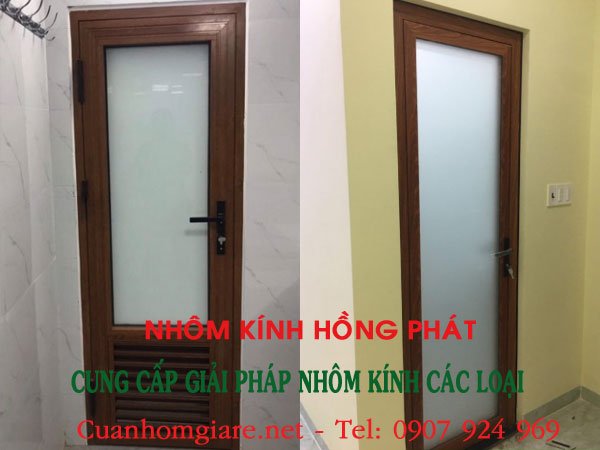 Giới thiệu Top 5 Đơn vị lắp đặt cửa nhôm giả gỗ toilet giá rẻ, Uy Tín, Chuyên Nghiệp 2 cửa nhôm giả gỗ toilet