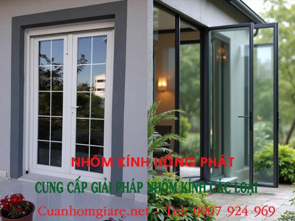 cửa nhôm kính giá rẻ Tphcm