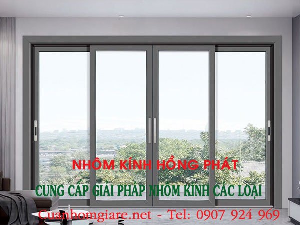 giá làm cửa nhôm kính trượt