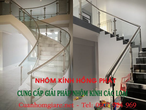 mau cau thang kinh tay vin inox