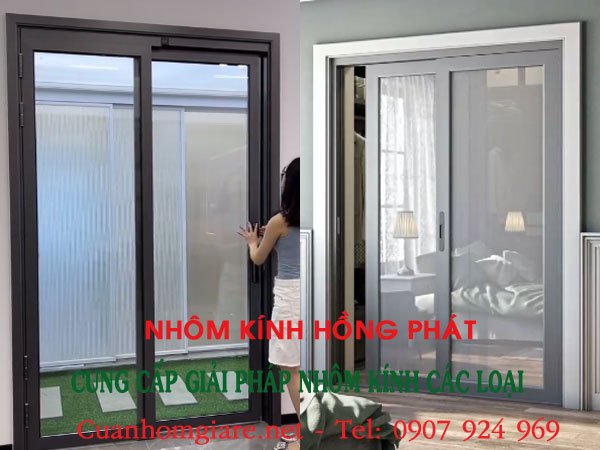 sửa cửa lùa nhôm