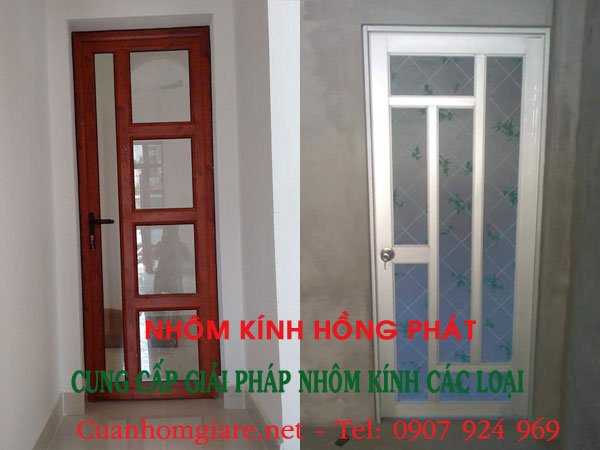 giá cửa nhôm phòng ngủ giá rẻ