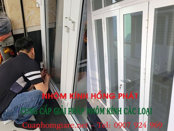 24H dịch vụ sửa cửa nhôm kính bị xệ tại nhà – có mặt nhanh, bảo hành rõ ràng 2 sửa cửa nhôm kính bị xệ