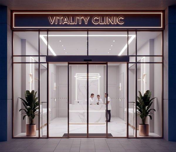 5 Bí Mật Thiết Kế Cửa Kính Quầy Thuốc Giúp Tăng Doanh Thu Lên Đến 40% Ngay Lập Tức! 4 Cửa quầy thuốc sử dụng kính chất lượng cao, phụ kiện kim loại cao cấp, cửa tự động