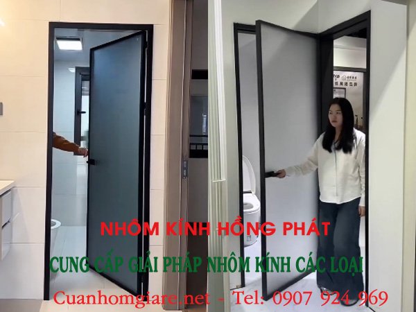 Chỉ Từ 950K: Cửa Nhôm Toilet Giá Rẻ Bền Tuyệt Đối, Giảm Sốc Ngay 30% Lắp Đặt! 3 cua-nhom-toilet