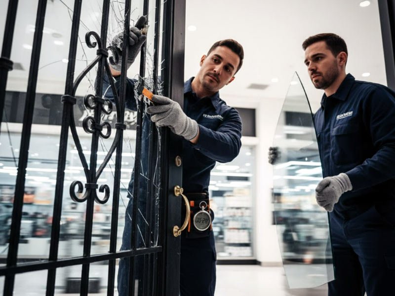 Phục vụ thay kính cửa sắt nhanh trong vòng 24h